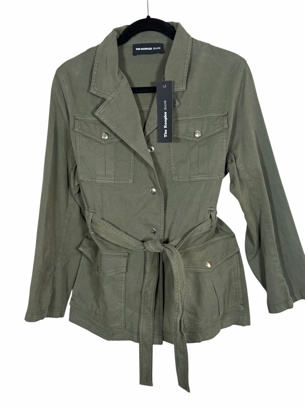 The Kooples Olive Green Utility Belted Jacket - Women - Picture 3 of 6
